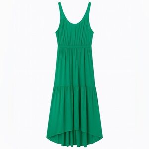 Green Tiered Maxi Dress Size XL,  gf by Geren Ford